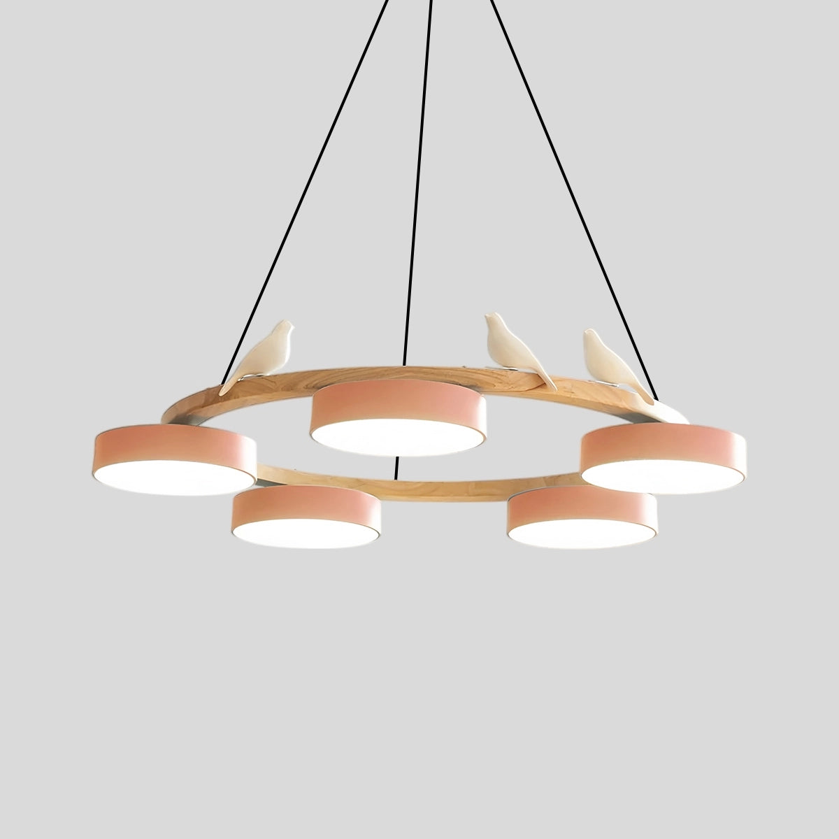 Antizer Sienna Bird Round Chandelier for Living Room
