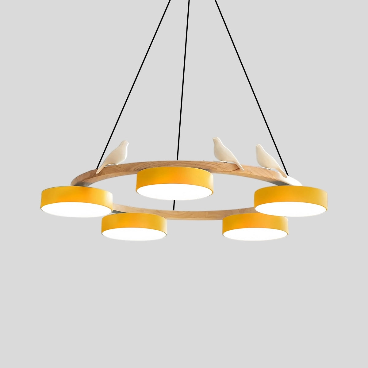 Antizer Sienna Bird Round Chandelier for Living Room