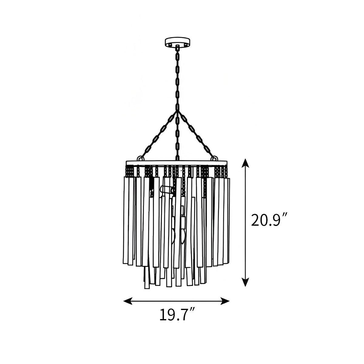 Antizer Twiggy Chandelier for Dining Room