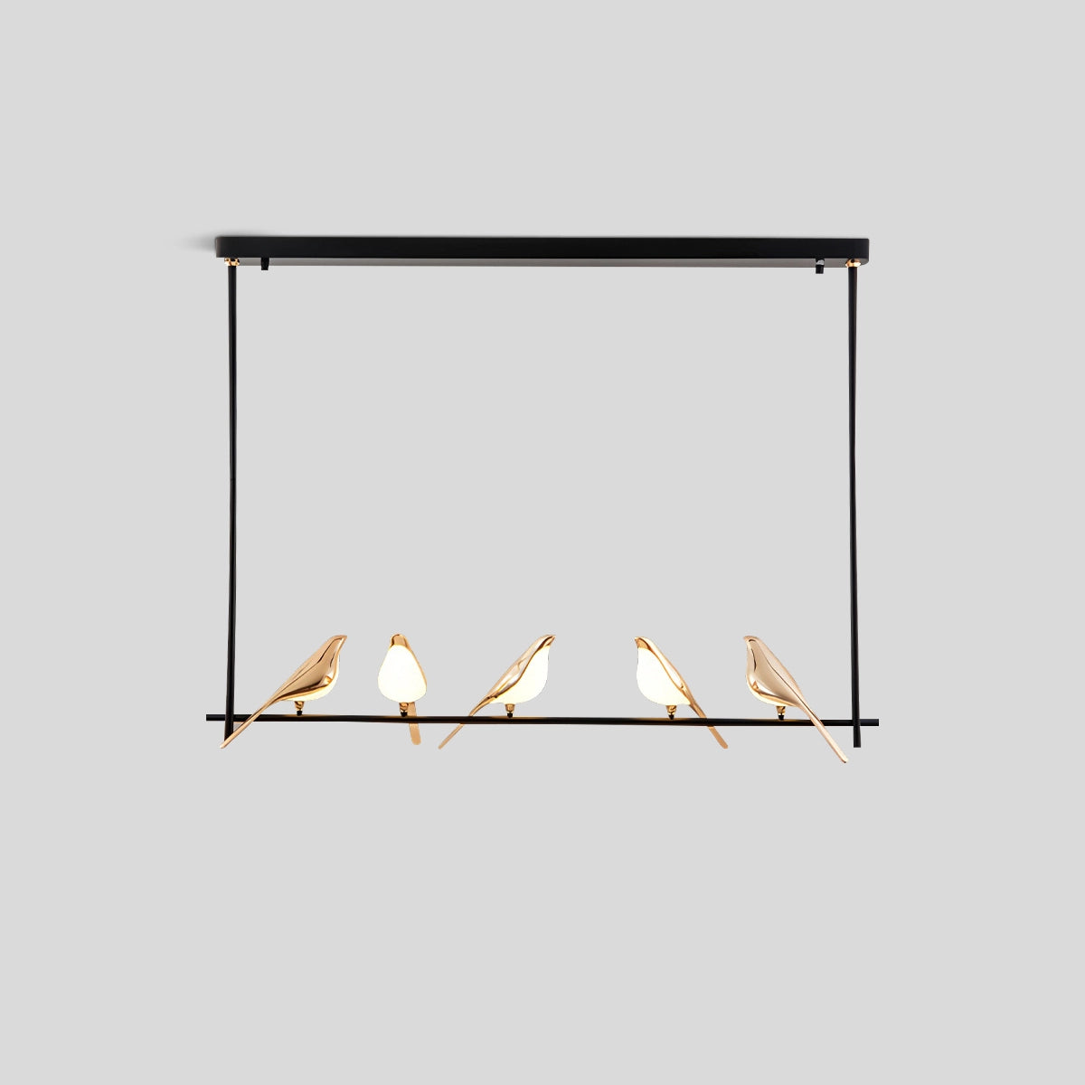 Antizer Modern Gold Birds LED Chandelier