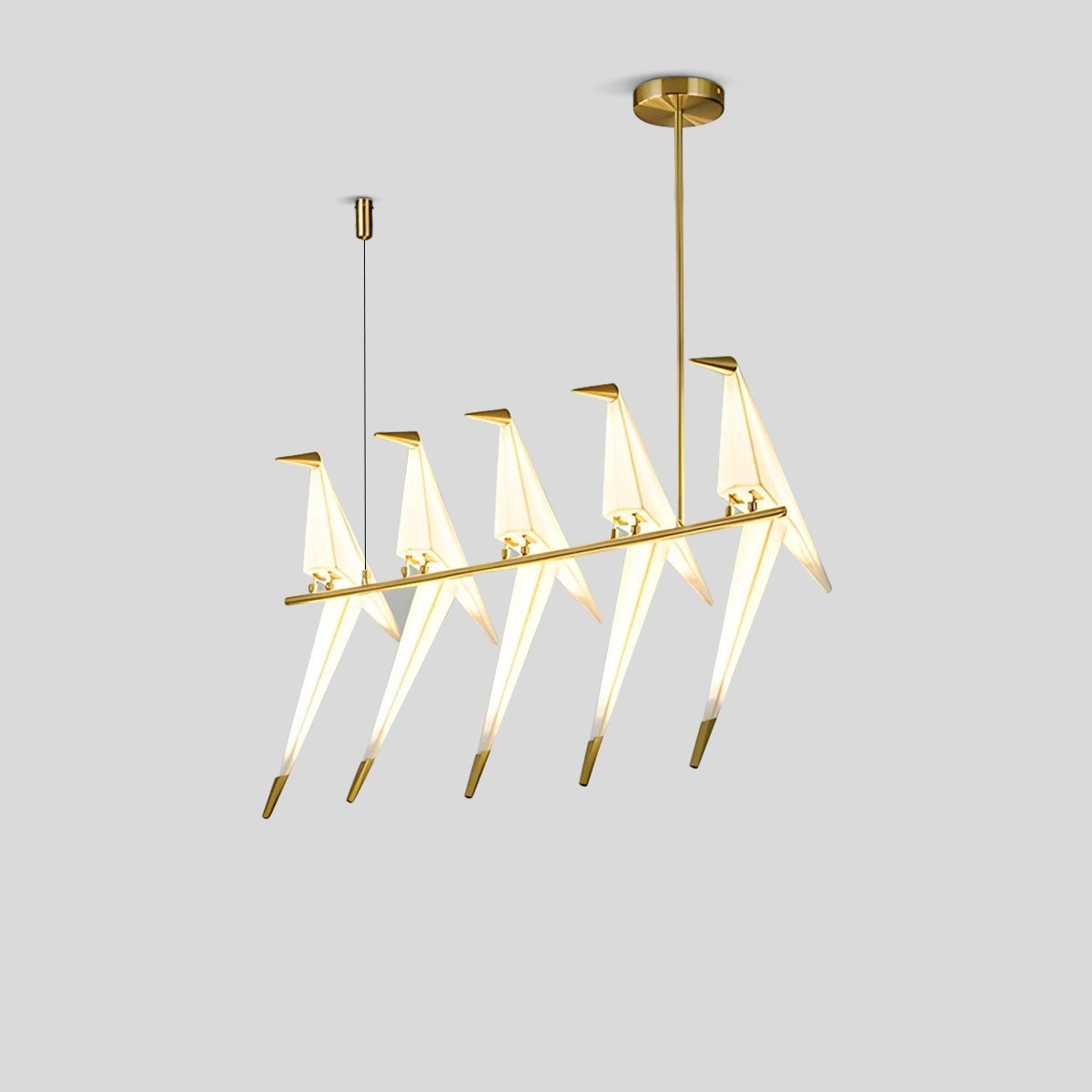 Antizer Paper Crane Bird Chandelier for Dining Room