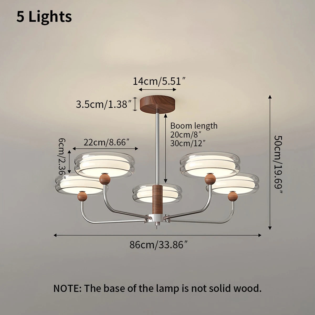 Antizer American Retro Maillard Bauhaus Chandelier