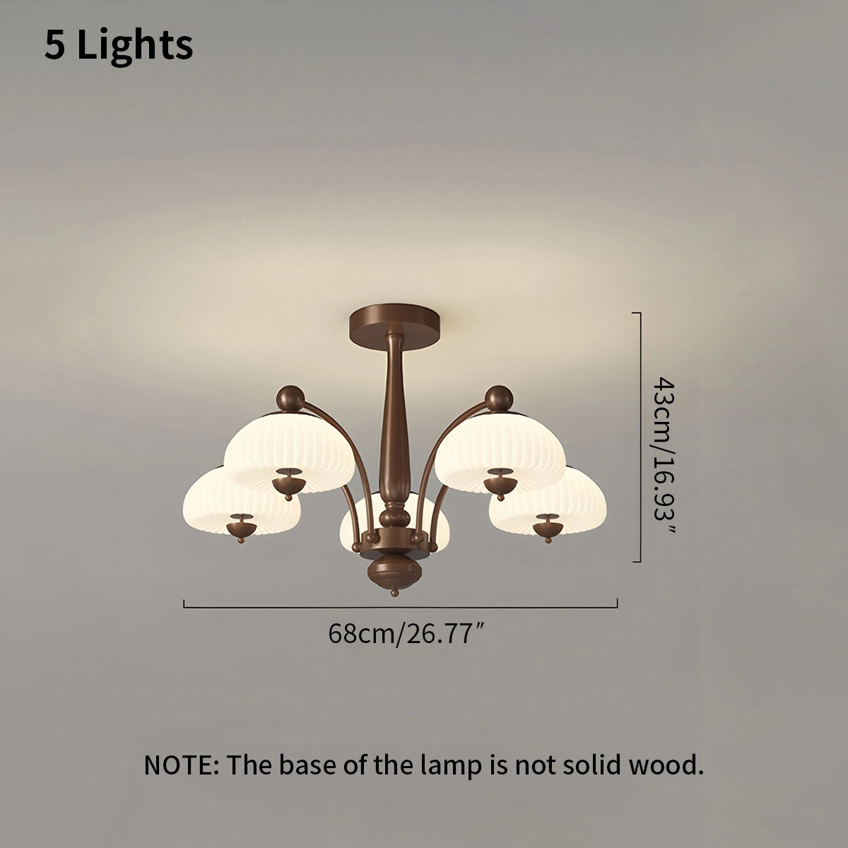 Antizer Vintage Farmhouse Chandelier for Dining Room