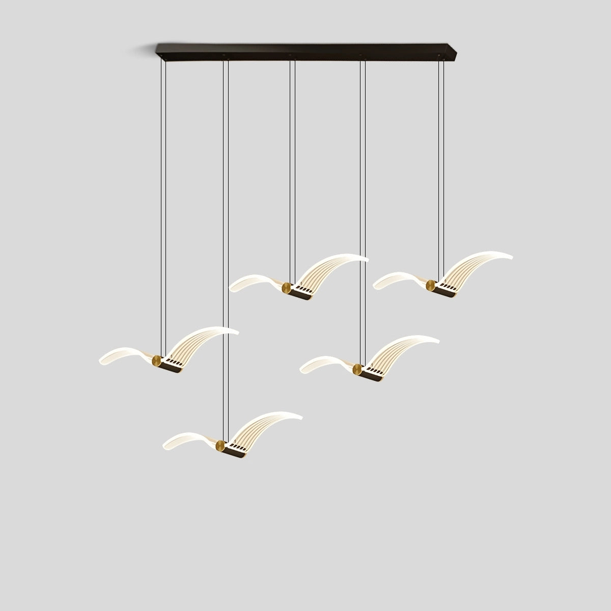 Antizer Light Luxury Art Seagull Pendant Lamp for Living Room