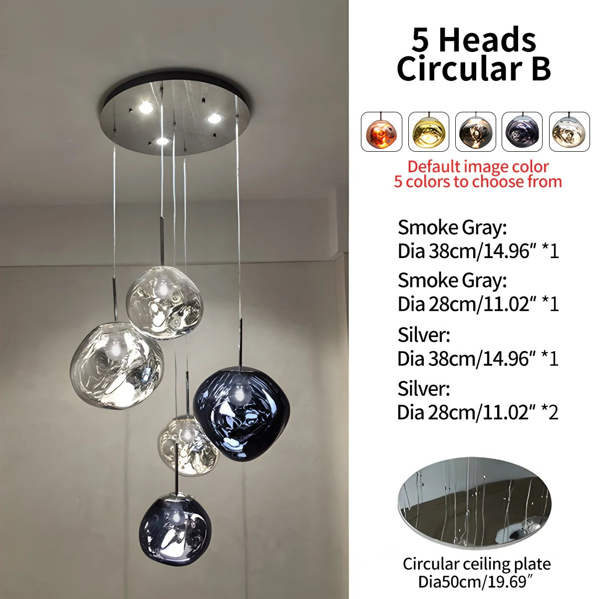 Antizer Large Lava Chandelier Customization