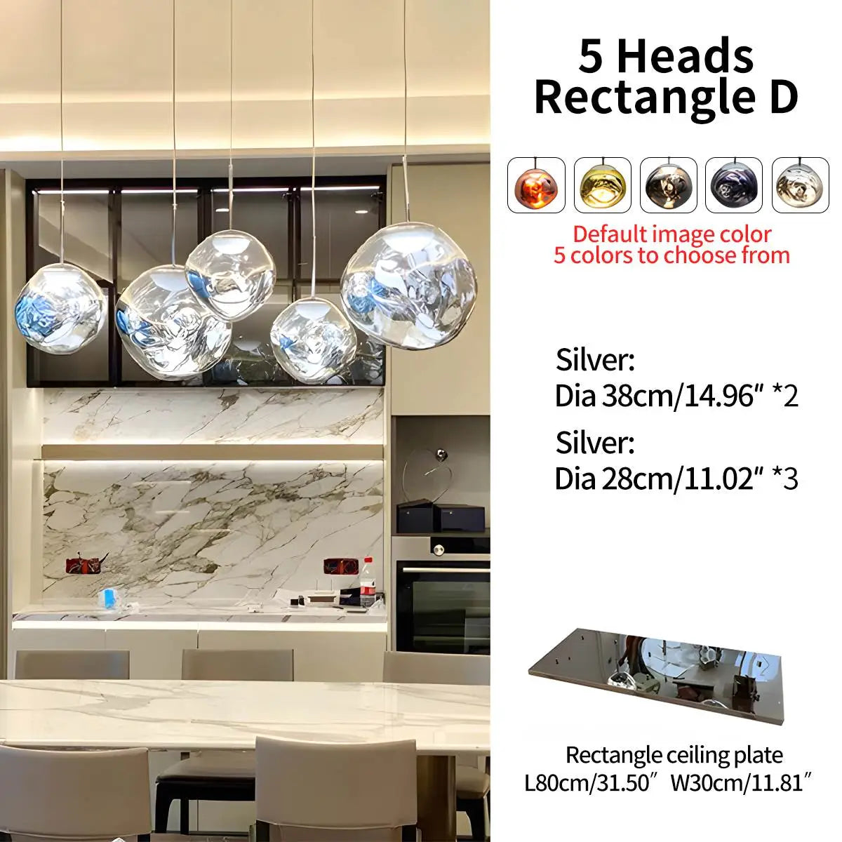 Antizer Large Lava Chandelier Customization