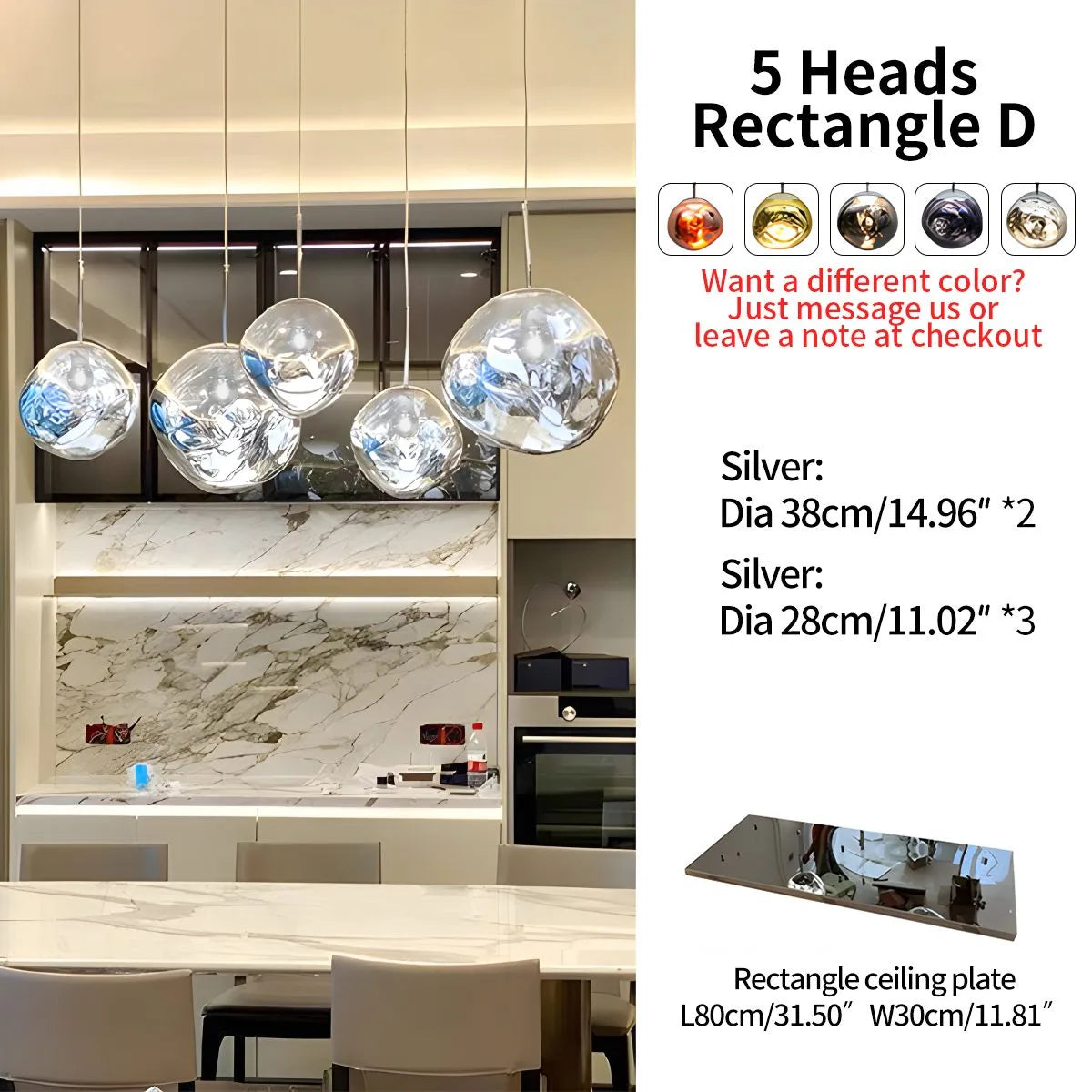 Antizer Large Lava Chandelier Customization