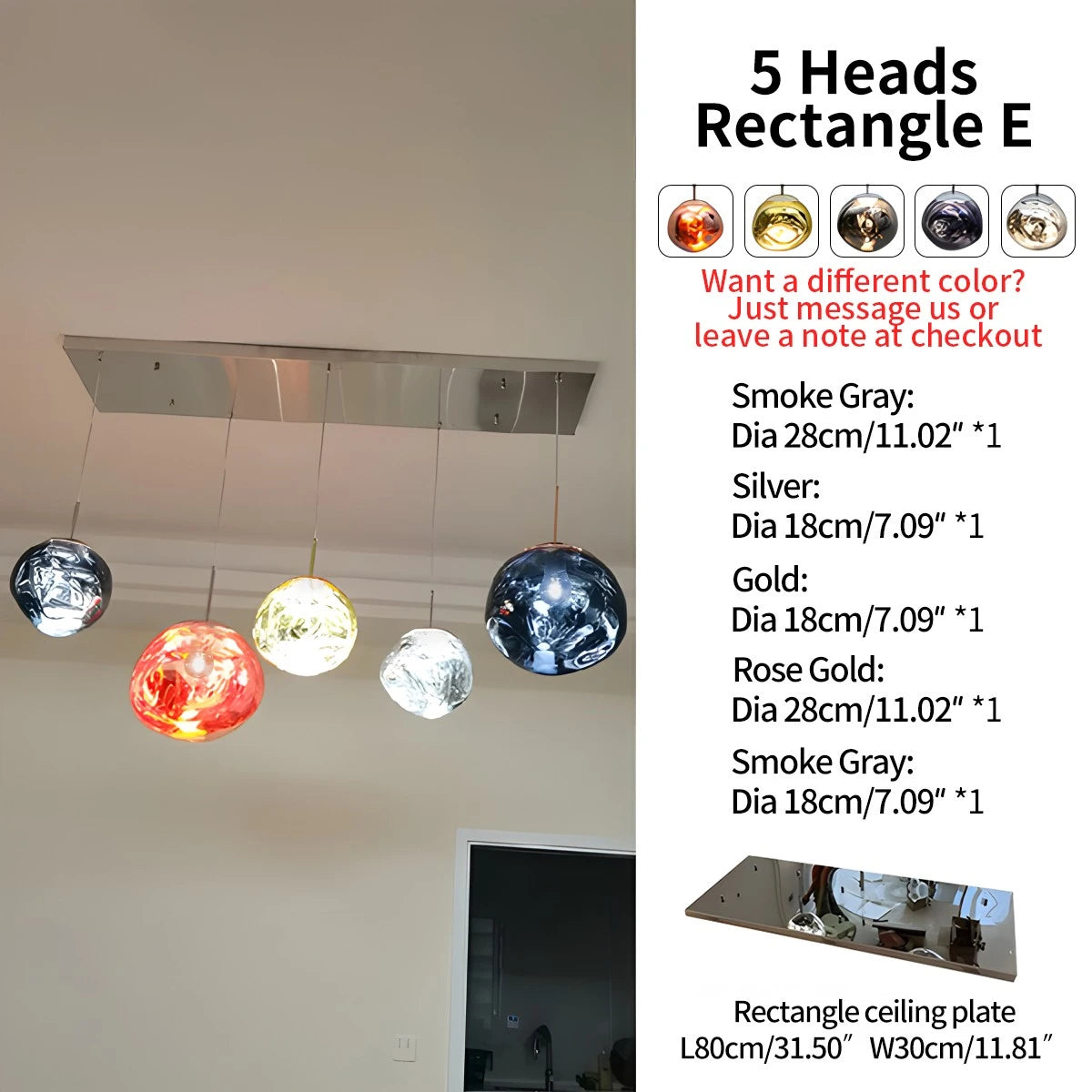 Antizer Large Lava Chandelier Customization