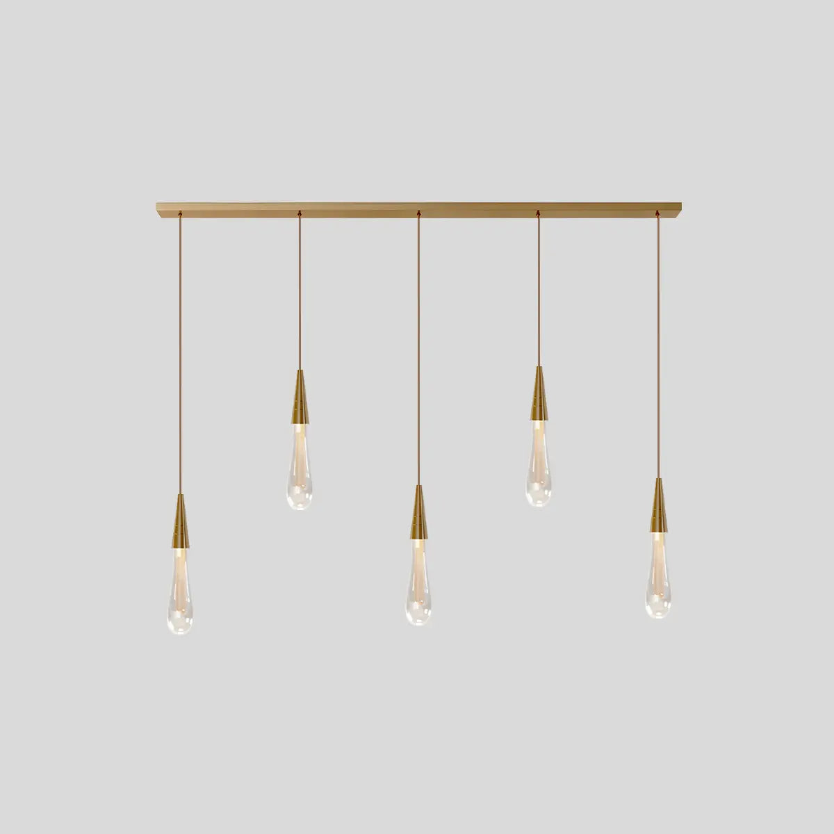 Antizer Drop Crystal Chrome Pendant Light for Bedroom
