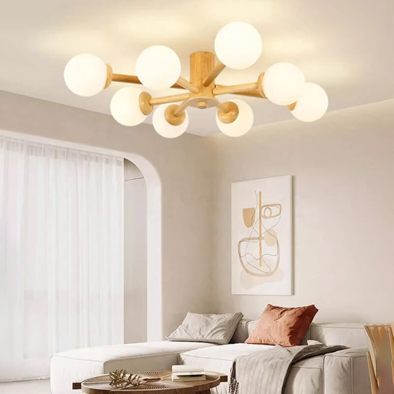 Nordic Wooden Dining Room Ceiling Lights