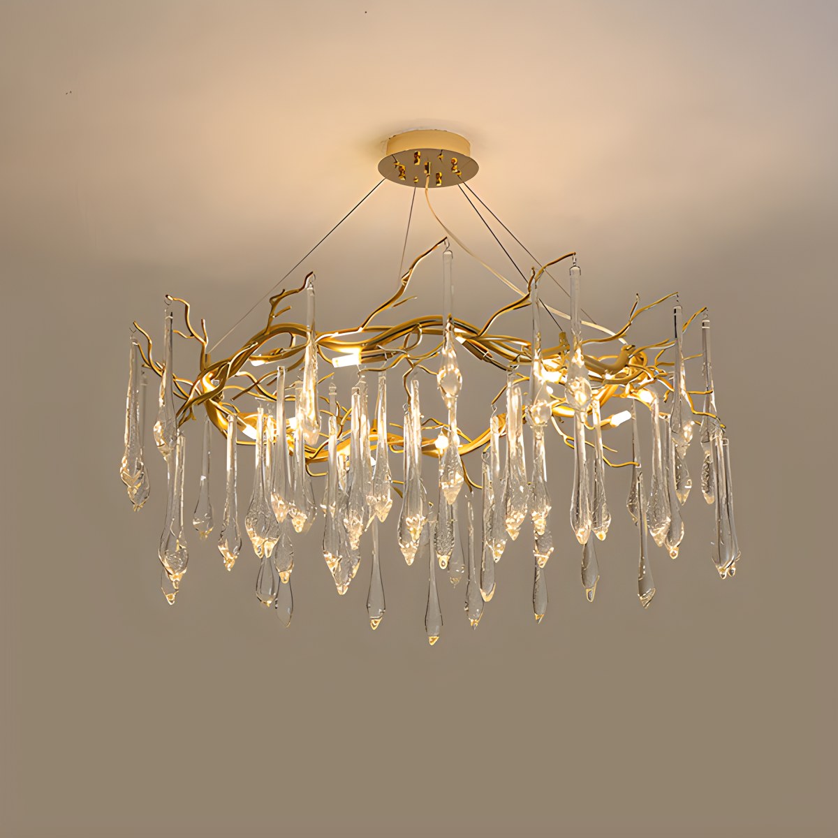 Antizer Branch Water Droplet Chandelier