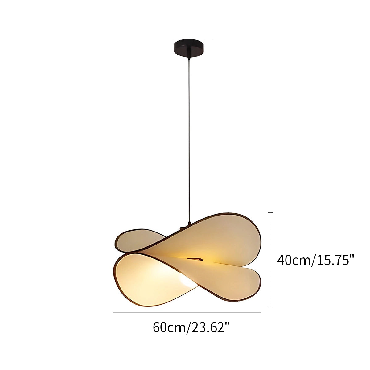 Antizer French Fabric Potato Chip Pendant Light for Dining Room