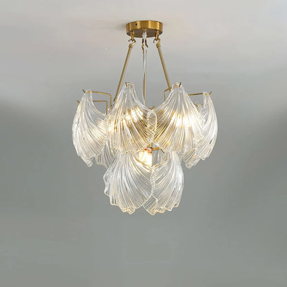 Antizer Vintage Rowan Glass Shell Chandelier