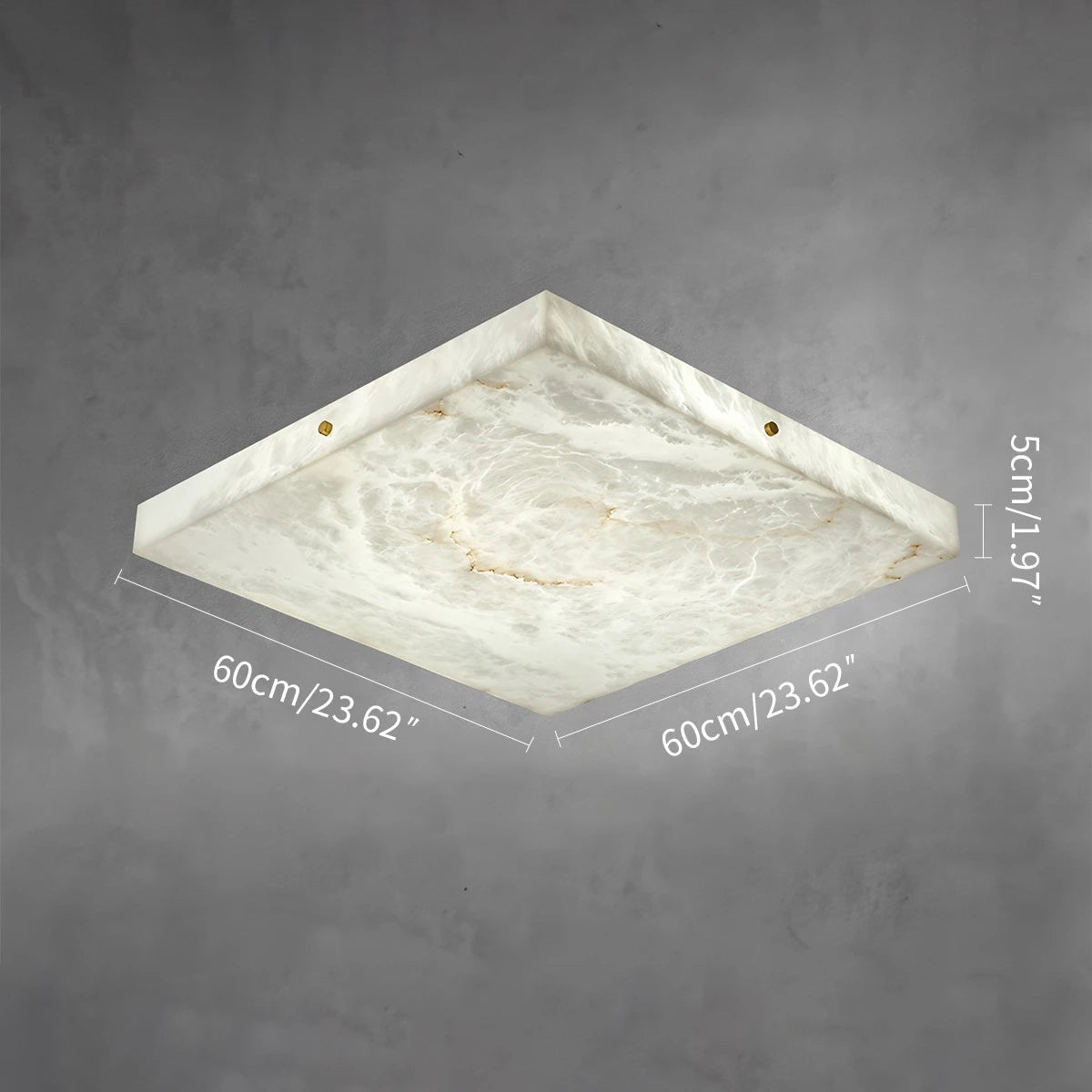 Antizer Minimalism Ultra Thin Square Spanish Alabaster Ceiling Light