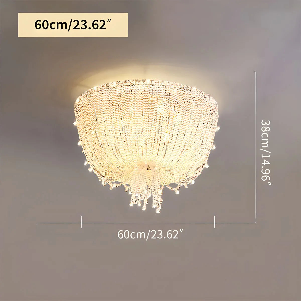 Antizer Creative Crystal Tassel Ceiling Light
