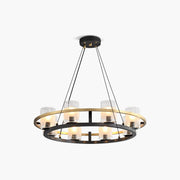 Antizer Nordic Art Simulation Candle Glass Chandelier