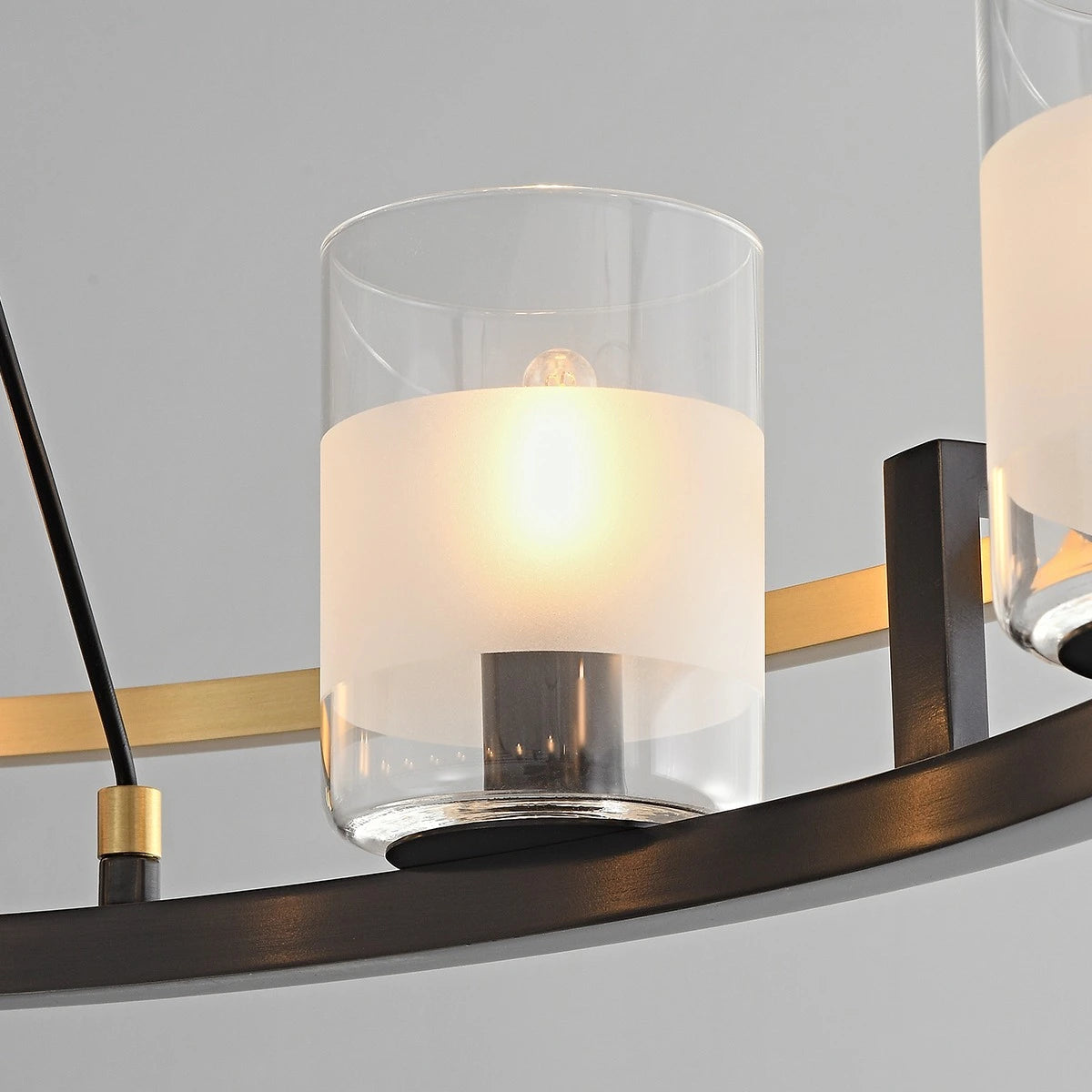 Antizer Nordic Art Simulation Candle Glass Chandelier