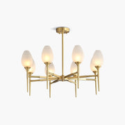 Antizer American All-Copper Bud Glass Chandelier