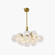 Antizer Luxury All Copper Glass Bubble Ball Chandelier