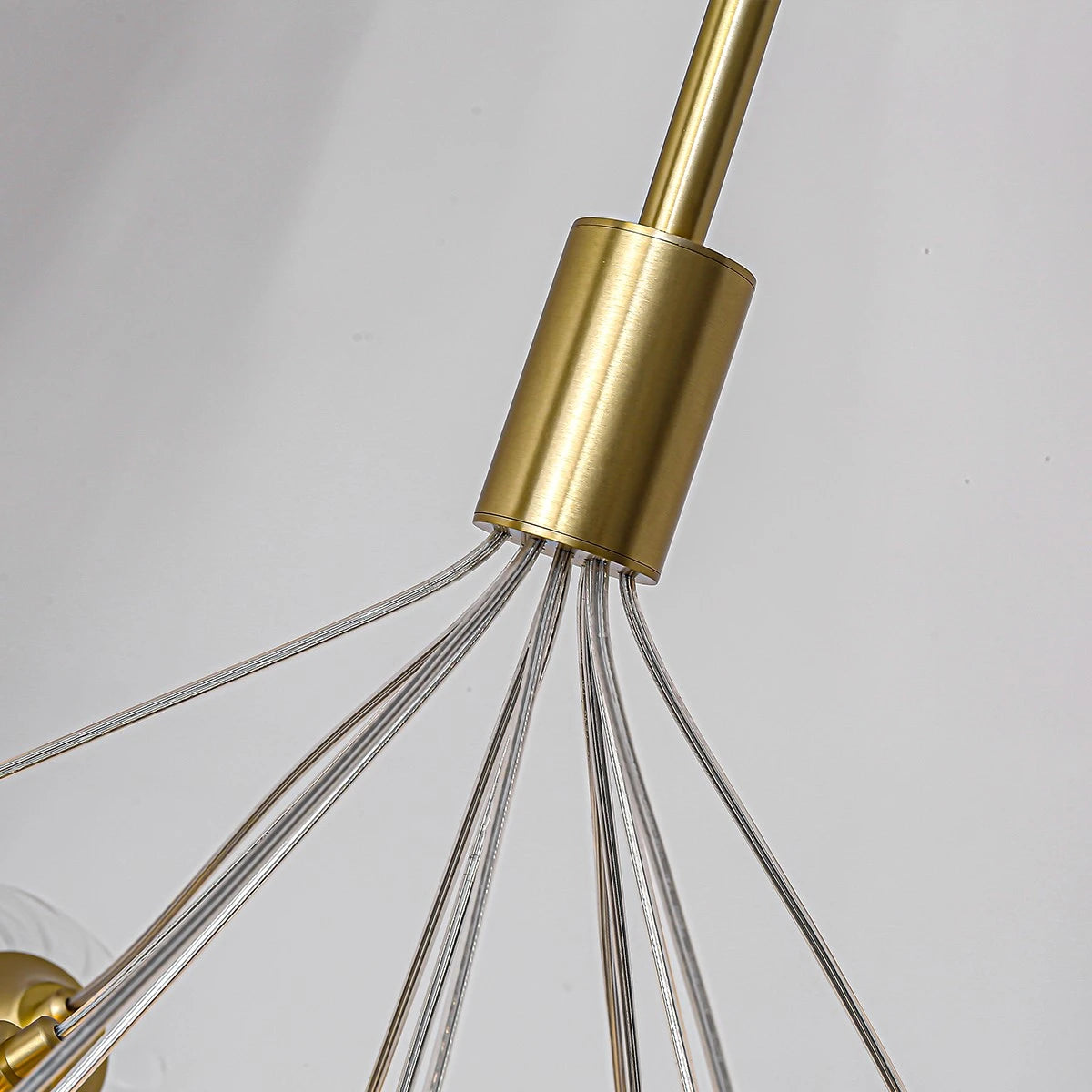 Antizer Luxury All Copper Glass Bubble Ball Chandelier