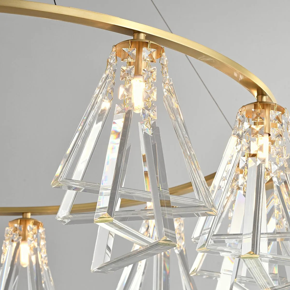 Antizer Modern Simple Crystal Chandelier for Living Room