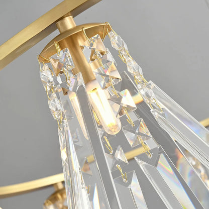Antizer Modern Simple Crystal Chandelier for Living Room