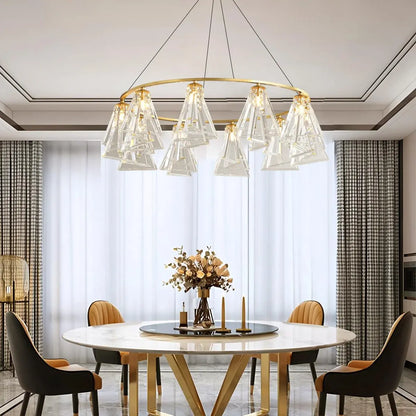 Antizer Modern Simple Crystal Chandelier for Living Room