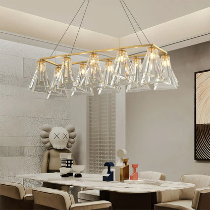 Antizer Modern Simple Crystal Chandelier for Living Room