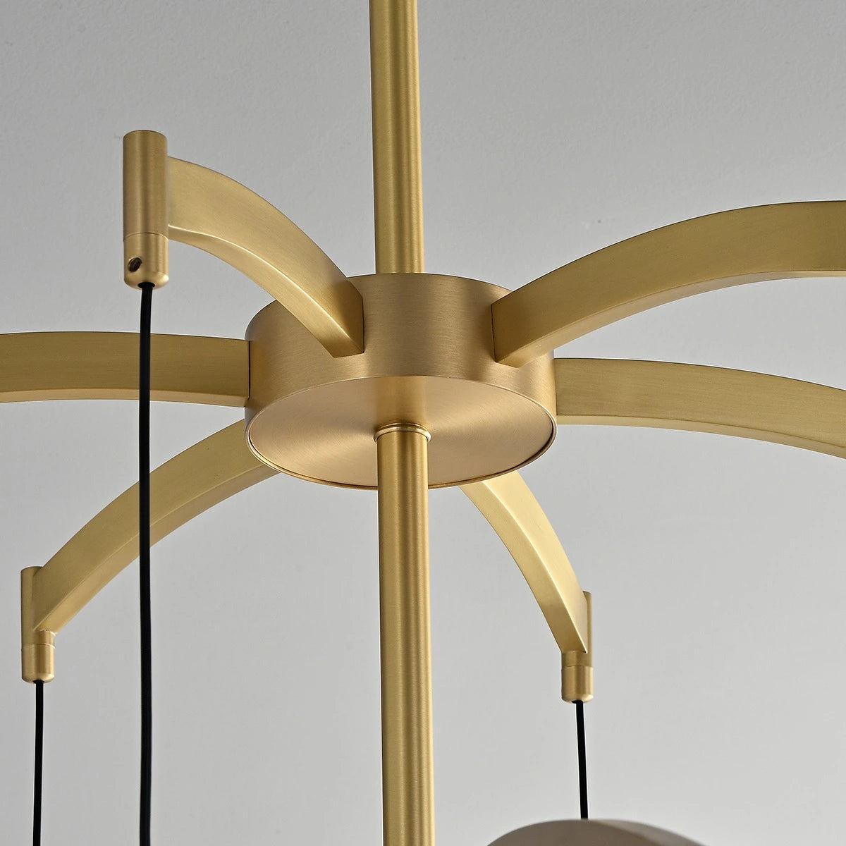 Antizer Modern Luxury Copper Glass Ball Chandelier