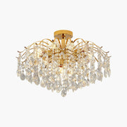 Antizer French Vintage Crystal Ceiling Chandelier