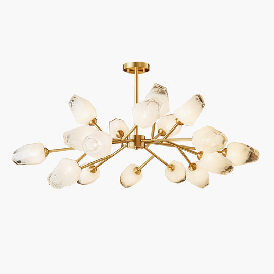 Antizer Crystal Bud Copper Chandelier