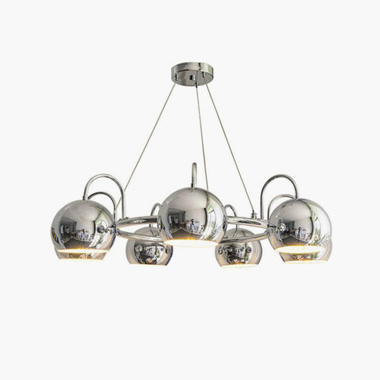 Antizer Bauhaus Style Antique Chrome  Chandelier