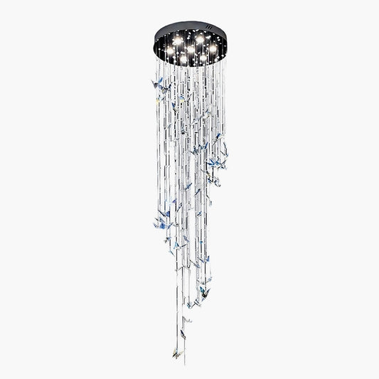 Antizer Butterfly Chandelier Hanging Lights for Staircase