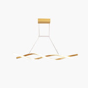 Antizer LED Linear Wave Chandelier for Dining Room