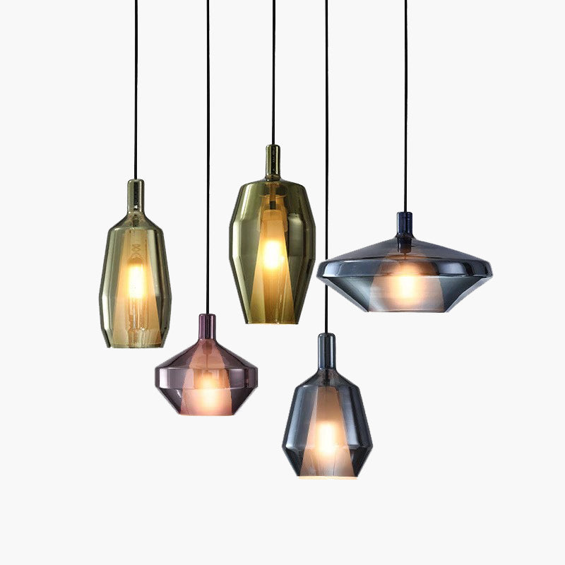 Modern Minimalist LED Glass Pendant Light