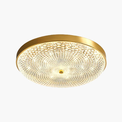 Antizer Crystal Glass Ceiling Light Ultrathin Circular