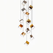 Antizer Ice Cube Textured Glass Chandelier