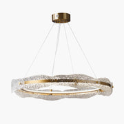 Antizer Water Pattern Glass Chandelier for Living Room