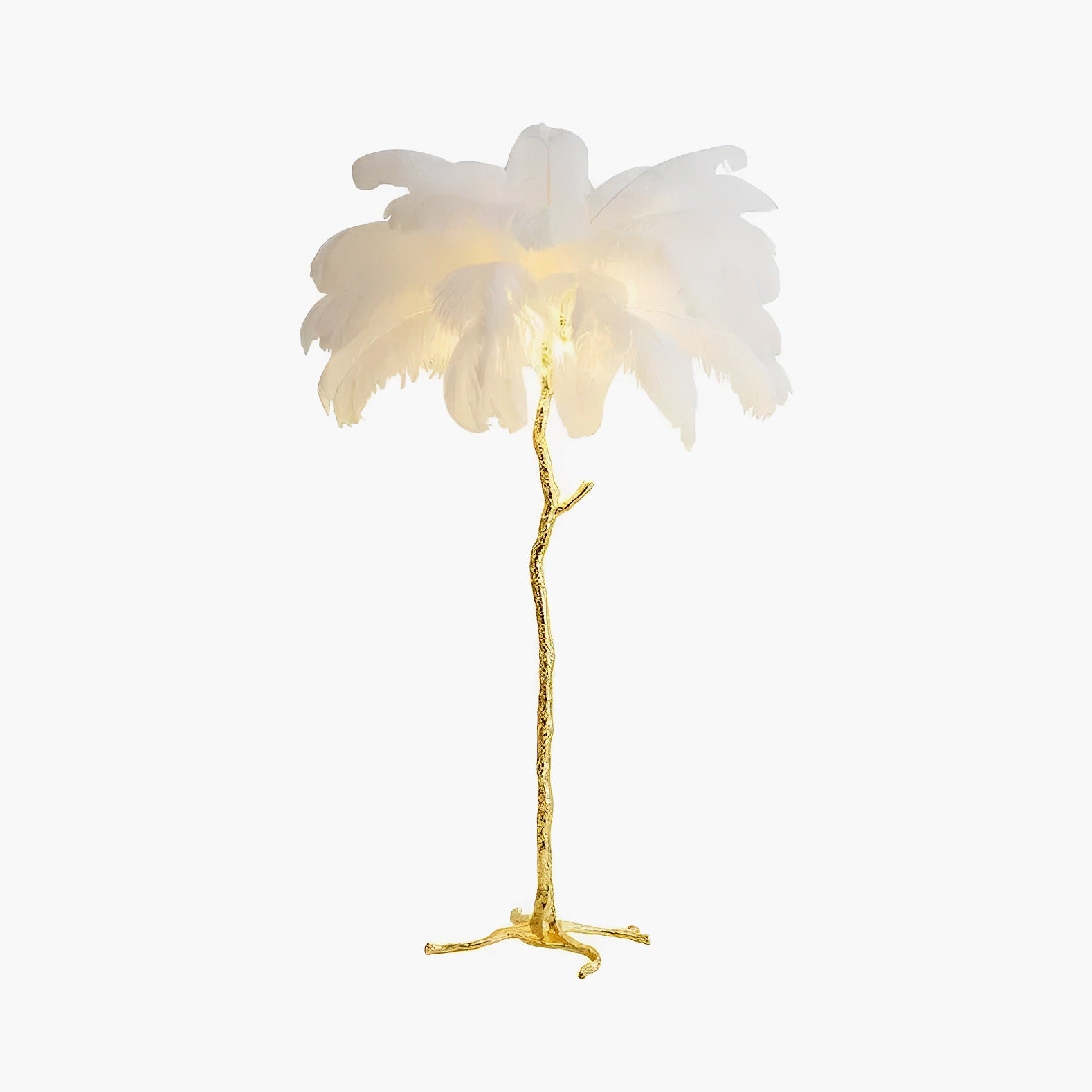 Feather Palm Tree Floor Lamp