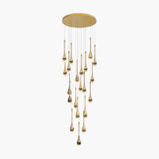 Antizer Luxury Water Drop Pendant Chandelier for Living Room