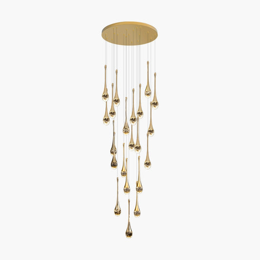 Antizer Luxury Water Drop Pendant Chandelier for Living Room