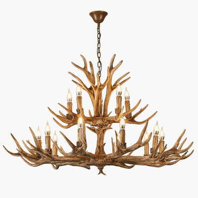 Antizer Antler Shape Resin Chandelier for Living Room