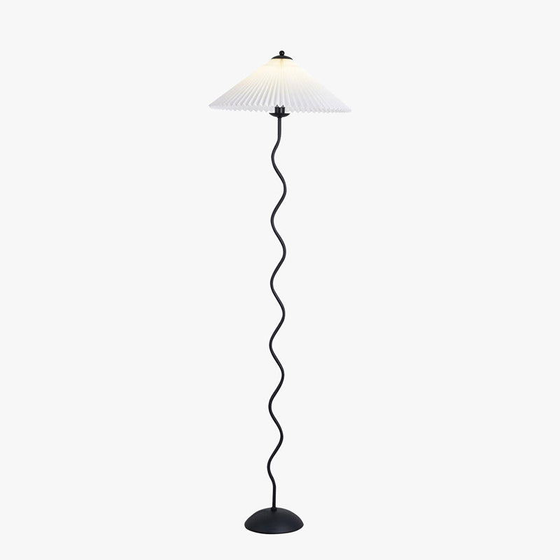 Pleated Squiggle Floor & Table Lamp