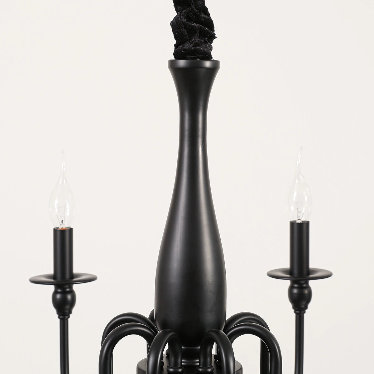 Antizer American Retro Black Candle Chandelier