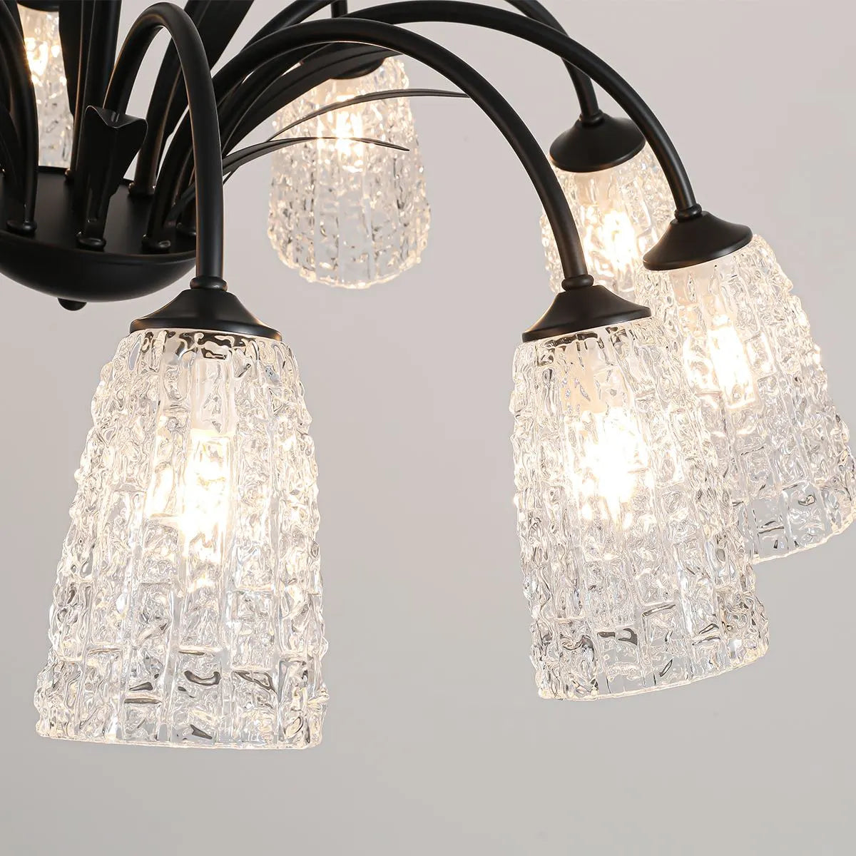 Antizer American Retro Iron Glass Chandelier