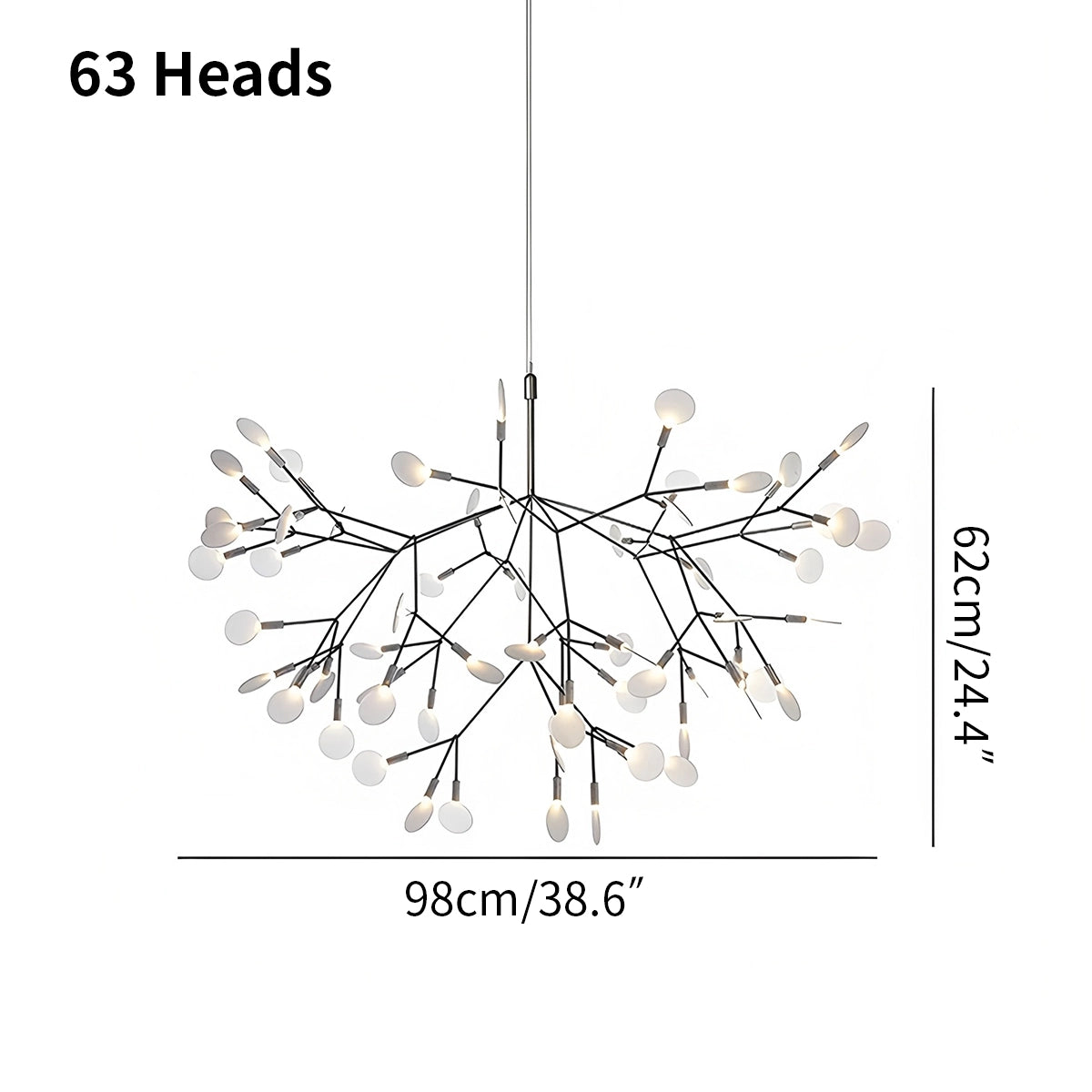 Antizer Black Firefly LED Chandelier