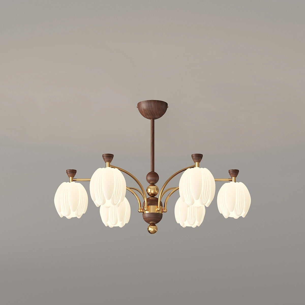 Antizer French Retro Cream Flower Bud Chandelier