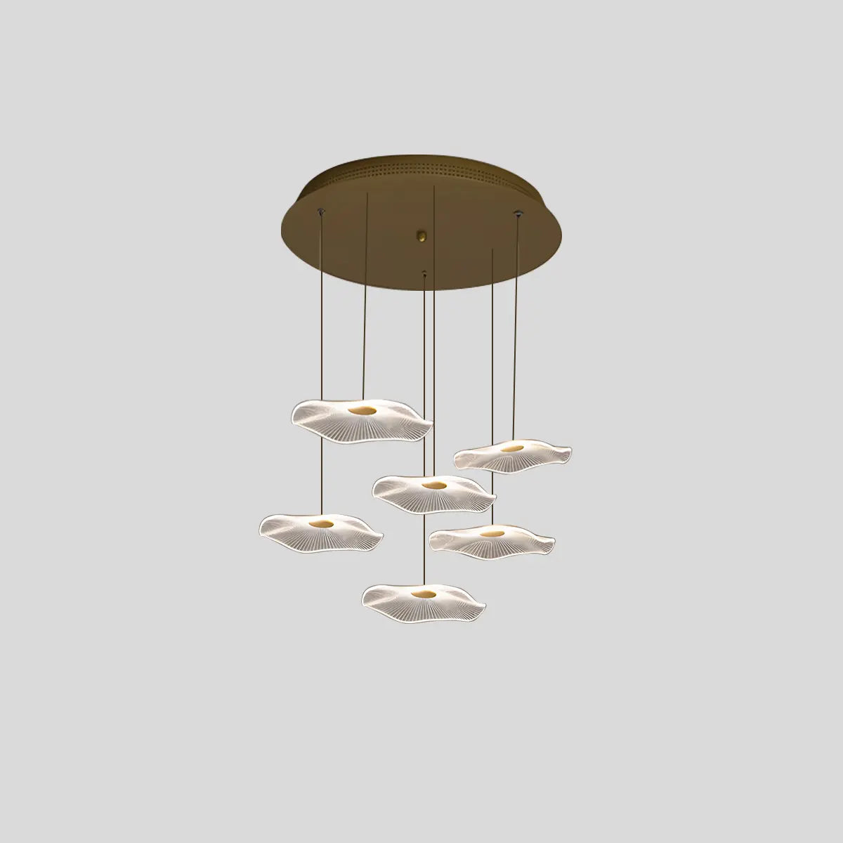 Antizer Rotasu Lotus Leaf Staircase Chandelier