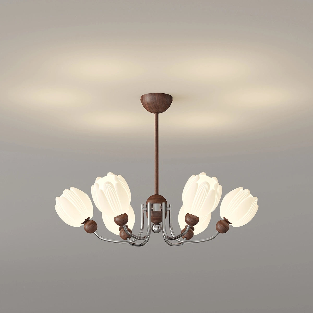 Antizer French Retro Flower Chandelier for Living Room