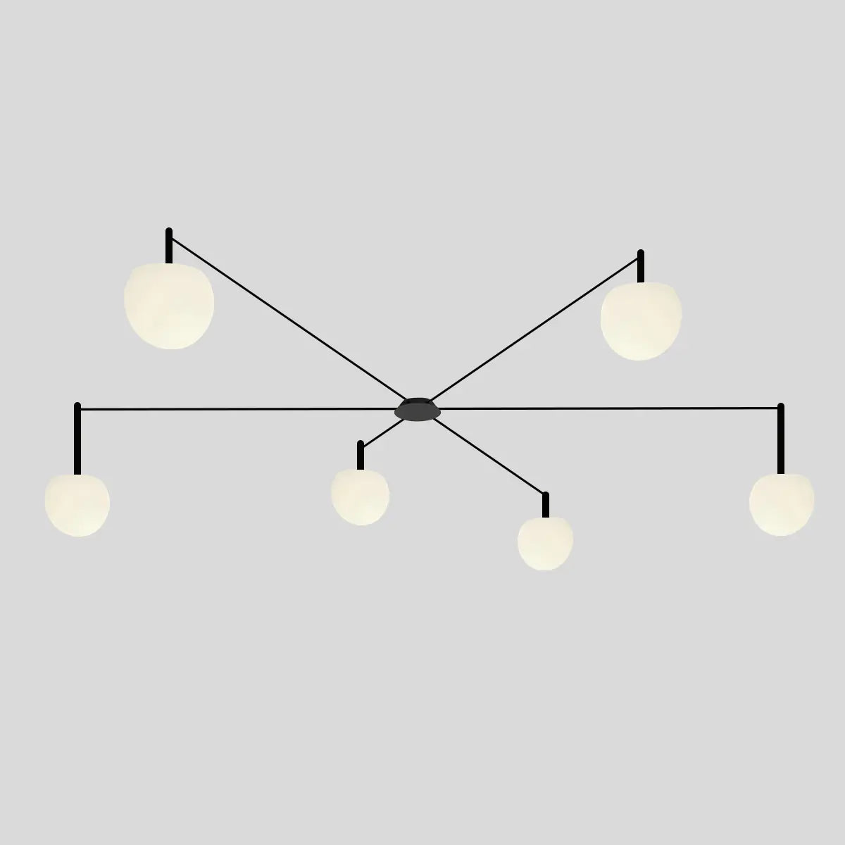 Antizer Custom Frosted Glass Globe Ceiling Light